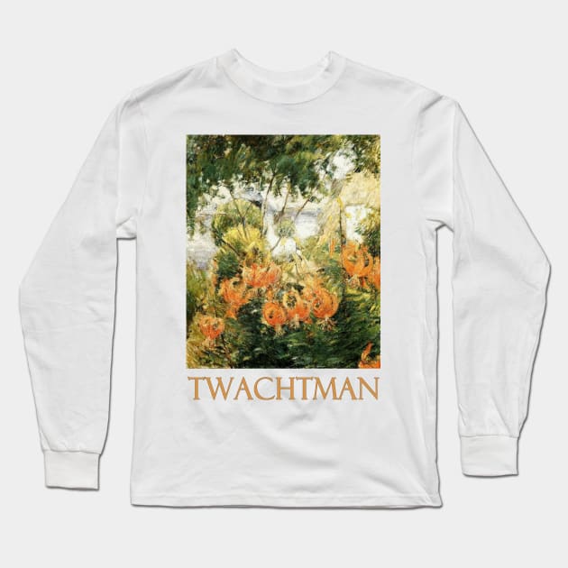 Tiger Lilies by John Henry Twachtman Long Sleeve T-Shirt by Naves